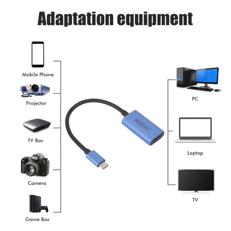 Z29E HDMI/F Female to USB-C / Type-C/M Male HD Video Capture Card - Video Capture Solutions by PMC TechLife | Online Shopping South Africa | PMC TechLife | Buy Now Pay Later Mobicred