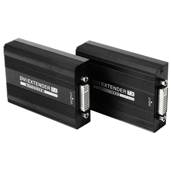 Measy DVI1815 DVI Extender Transmitter and Receiver Converter, POE Single Power Supply, Transmission Distance: 150m(EU Plug)