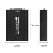 Measy DVI1815 DVI Extender Transmitter and Receiver Converter, POE Single Power Supply, Transmission Distance: 150m(EU Plug)