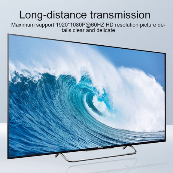 Measy DVI1815 DVI Extender Transmitter and Receiver Converter, POE Single Power Supply, Transmission Distance: 150m(UK Plug)