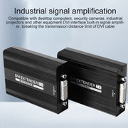 Measy DVI1815 DVI Extender Transmitter and Receiver Converter, POE Single Power Supply, Transmission Distance: 150m(UK Plug)