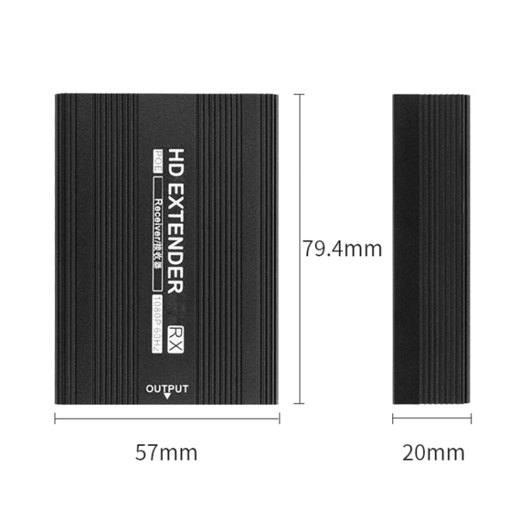 Measy ET1820 HDMI Extender Transmitter and Receiver Converter, POE Single Power Supply, Transmission Distance: 200m(UK Plug) - free shipping - PMC Jewellery - Order now!