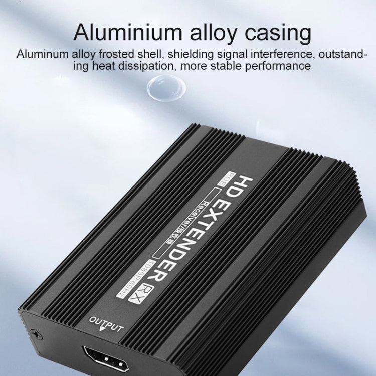 Measy ET1820 HDMI Extender Transmitter and Receiver Converter, POE Single Power Supply, Transmission Distance: 200m(US Plug)
