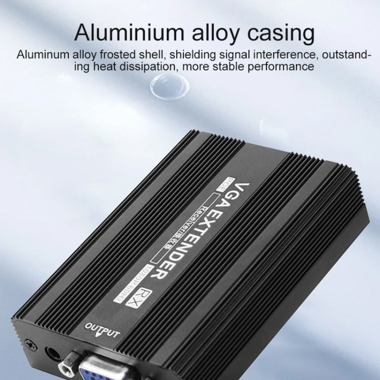 Measy VGA1815 VGA Extender Transmitter and Receiver Converter, POE Single Power Supply, Transmission Distance: 150m(UK Plug)