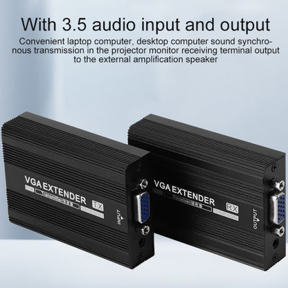 Measy VGA1815 VGA Extender Transmitter and Receiver Converter, POE Single Power Supply, Transmission Distance: 150m(AU Plug) - free shipping - PMC Jewellery - Order now!