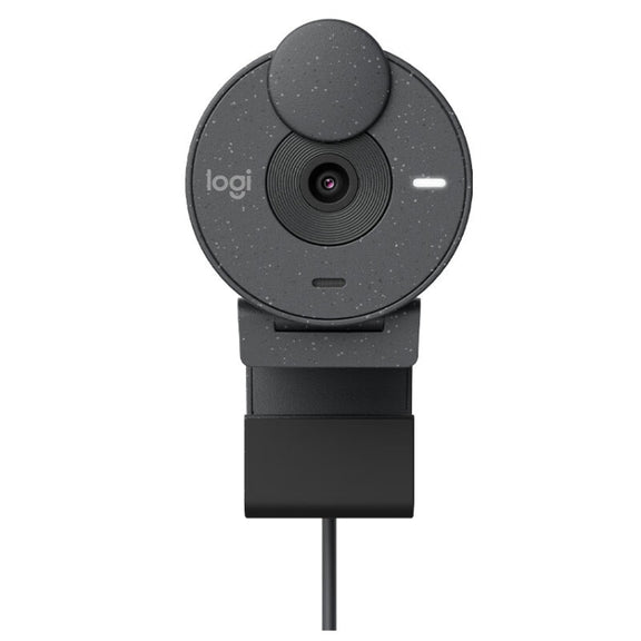 Logitech Brio 300 2MP 1080P Full HD IP Camera with Noise Reduction Microphone (Pink)