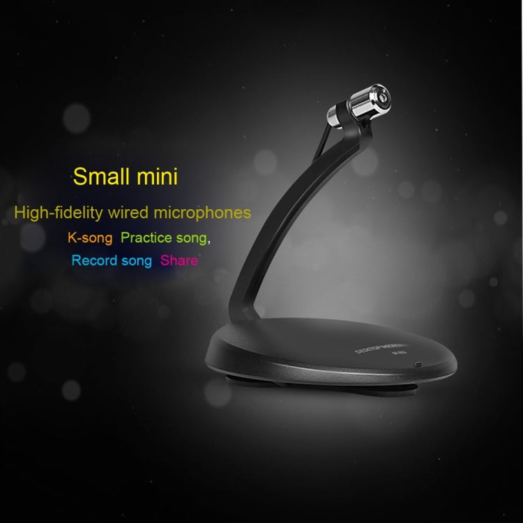 Yanmai SF-911 Professional Condenser Sound Recording 3.5mm Jack Microphone with Base Holder, Cable Length: 1.5m, Compatible with PC and Mac for Live Broadcast Show, KTV, etc.(White) - Microphone by Yanmai | Online Shopping South Africa | PMC TechLife | Buy Now Pay Later Mobicred