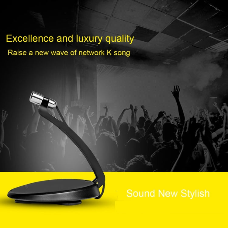 Yanmai SF-911 Professional Condenser Sound Recording 3.5mm Jack Microphone with Base Holder, Cable Length: 1.5m, Compatible with PC and Mac for Live Broadcast Show, KTV, etc.(White) - Microphone by Yanmai | Online Shopping South Africa | PMC TechLife | Buy Now Pay Later Mobicred