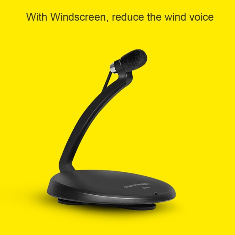 Yanmai SF-911 Professional Condenser Sound Recording 3.5mm Jack Microphone with Base Holder, Cable Length: 1.5m, Compatible with PC and Mac for Live Broadcast Show, KTV, etc.(White) - Microphone by Yanmai | Online Shopping South Africa | PMC TechLife | Buy Now Pay Later Mobicred