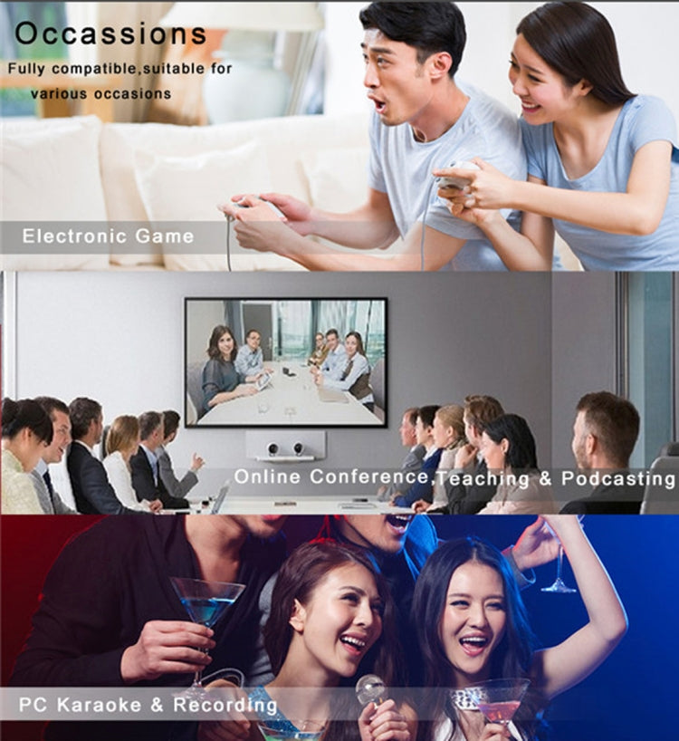 Yanmai Y20 Professional Game Condenser Microphone  with Tripod Holder, Cable Length: 1.8m, Compatible with PC and Mac for  Live Broadcast Show, KTV, etc.(Rose Gold) - Microphone by Yanmai | Online Shopping South Africa | PMC TechLife | Buy Now Pay Later Mobicred