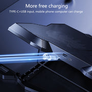 Benks SR08 Notebook Computer Cooling Fan Pad Desktop Laptop Riser Stand with LED Light