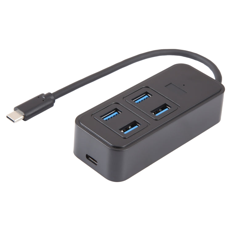 BYL-1901T 5 in 1 USB-C / Type-C to USB3.0x4+USB-C / Type-C HUB Adapter - USB HUB by PMC TechLife | Online Shopping South Africa | PMC TechLife | Buy Now Pay Later Mobicred