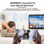ZX-R08 300Mbps 2.4G WiFi Repeater Signal Amplifier, US Plug