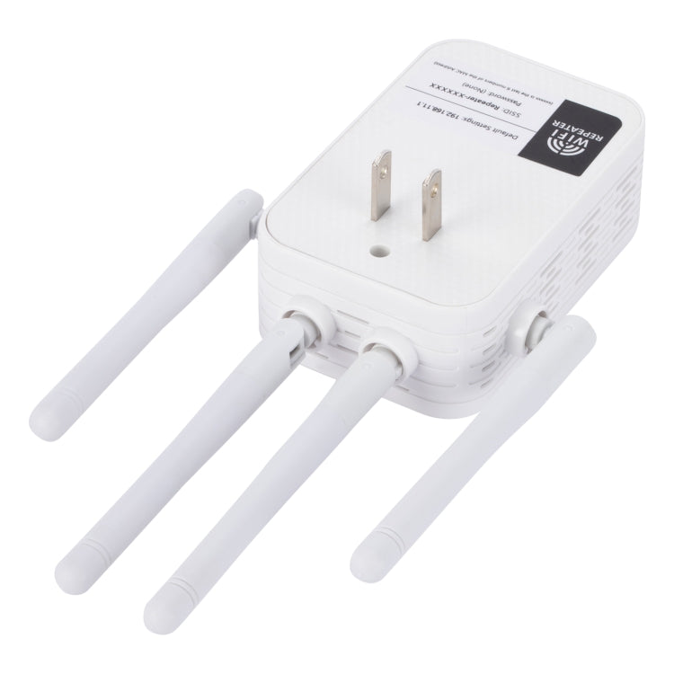 ZX-R08 1200Mbps 2.4G/5G Dual-Band WiFi Repeater Signal Amplifier, US Plug