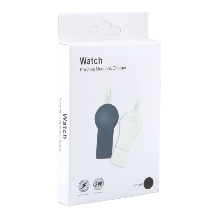 For Apple Watch Series 2W USB Port Portable Magnetic Charger (White)