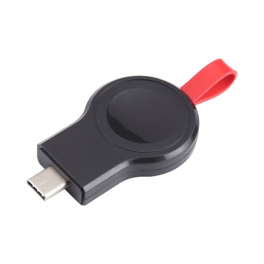 For Apple Watch Series 2W USB-C / Type-C Port Portable Magnetic Charger (Black) - Charger / Holder by PMC Jewellery | Online Shopping South Africa | PMC Jewellery | Buy Now Pay Later Mobicred