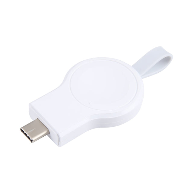 For Apple Watch Series 2W USB-C / Type-C Port Portable Magnetic Charger (White)