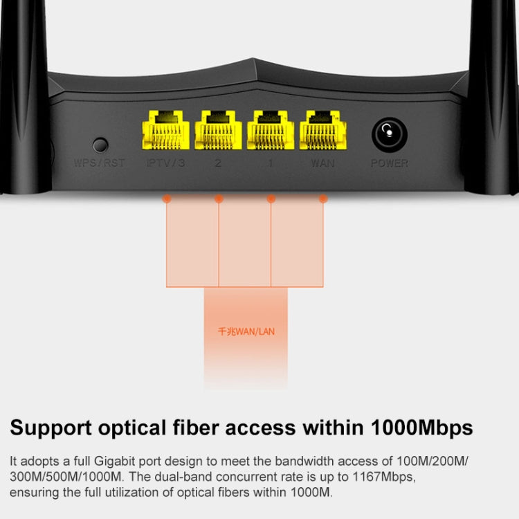 Tenda AC8 AC1200 2.4 / 5GHz Dual-Band Gigabit Port Wireless Router - free shipping - PMC Jewellery - Order now!