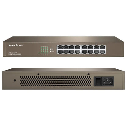 Tenda TEG1016D Desktop v6.0 16-Port Gigabit Ethernet Switch 6KV Lightning Protect - free shipping - PMC Jewellery - Order now!
