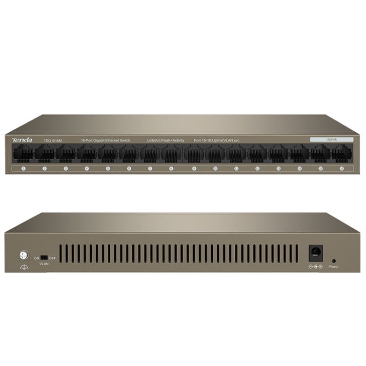 Tenda TEG1016M Desktop Metal 16-Port Gigabit Ethernet Switch Fast Establish High-Speed Network - free shipping - PMC Jewellery - Order now!