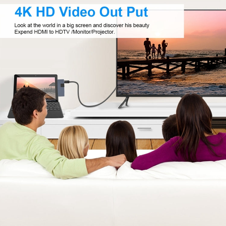 Rocketek SUR759 6 in 1 USB 3.0 / LAN / 4K HDMI / SD / TF HUB Adapter - free shipping - PMC Jewellery - Order now!