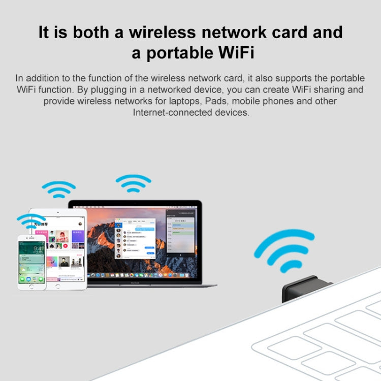 Tenda W311MI Mini USB WiFi Adapter 150Mbps Wireless Ethernet Internet Network Card - USB Network Adapter by Tenda | Online Shopping South Africa | PMC Jewellery | Buy Now Pay Later Mobicred
