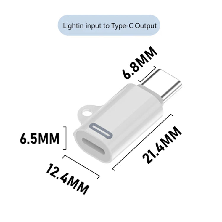 8 Pin Female to USB-C / Type-C Male Adapter Gen2, Supports PD Fast Charging for iPhone 15 Series