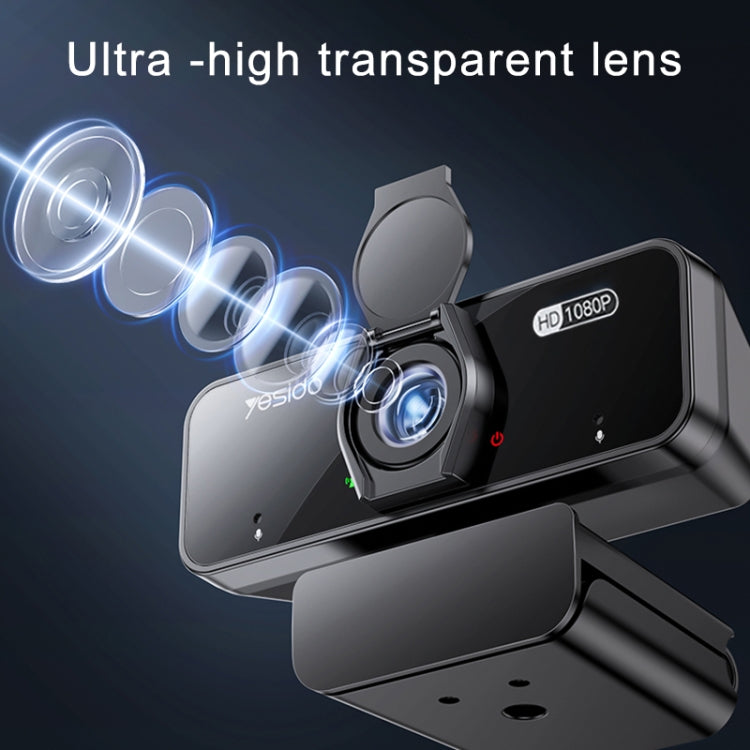 Yesido KM13 1080P 2.0MP USB Webcam, Cable Length 1.5m - free shipping - PMC Jewellery - Order now!