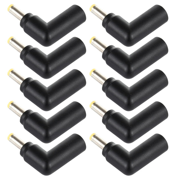 10 PCS 4.5 x 3.0mm Female to 4.0 x 1.7mm Male Plug Elbow Adapter Connector