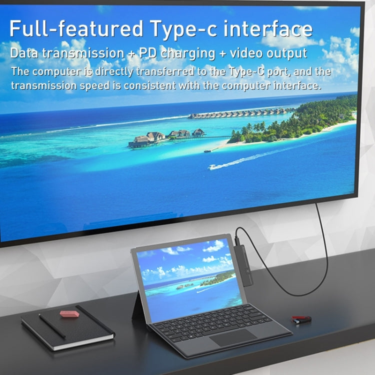 Rocketek SHX6 Multifunctional Dual Type-C Ports Expansion Dock HUB Adapter with LAN - free shipping - PMC Jewellery - Order now!