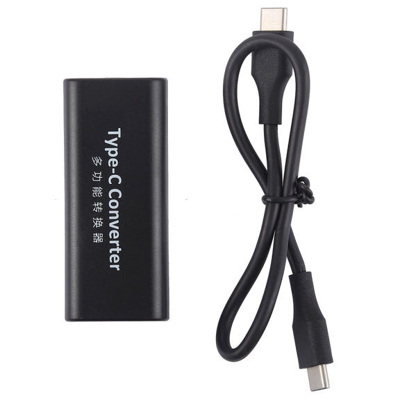 DC 5.5 x 2.1mm Power Jack Female to USB-C / Type C Female Power Connector Adapter with 30cm USB-C / Type C Cable