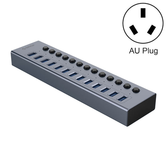ORICO BT2U3-13AB-GY-BP Multi-Ports Individual Switches HUB, AU Plug - free shipping - PMC Jewellery - Order now!