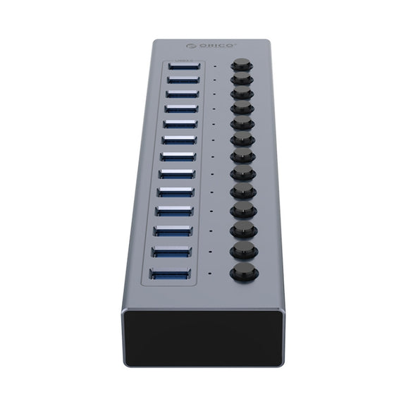 ORICO BT2U3-13AB-GY-BP Multi-Ports Individual Switches HUB, EU Plug