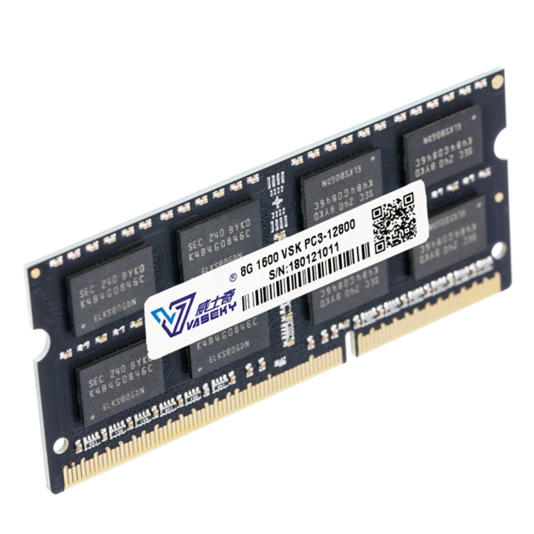 Vaseky 8GB 1600MHz PC3-12800 DDR3 PC Memory RAM Module for Laptop - free shipping - PMC Jewellery - Order now!