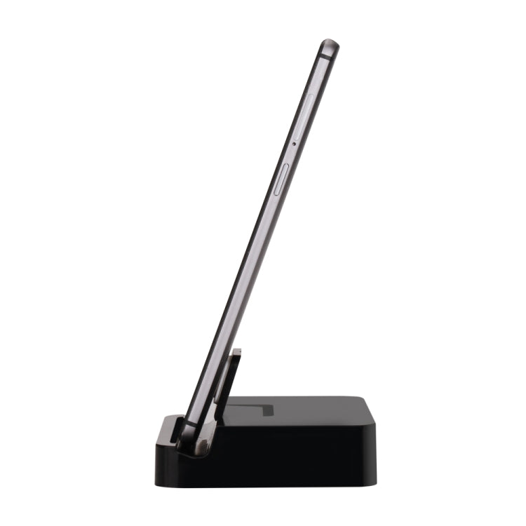 9138 6 in 1 USB-C / Type-C to 4K HDMI + 2 x USB 3.0 + Type-C + SD / TF Card Reader Multifunctional HUB Docking Station with Holder (Black)