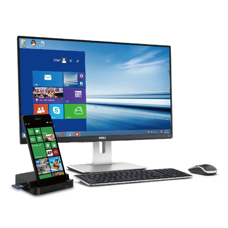 9138 6 in 1 USB-C / Type-C to 4K HDMI + 2 x USB 3.0 + Type-C + SD / TF Card Reader Multifunctional HUB Docking Station with Holder (Black)