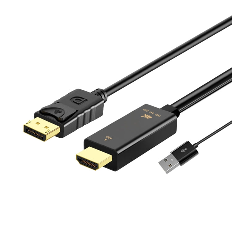 Onten H147 HDMI Male + USB 2.0 Male to DisplayPort Male Adapter Cable, Length：1.8m - free shipping - PMC Jewellery - Order now!