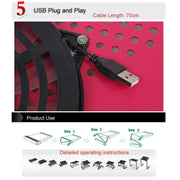 Portable 360 Degree Adjustable Foldable Aluminium Alloy Desk Stand with Cool Fans & Mouse Pad for Laptop / Notebook(Black)