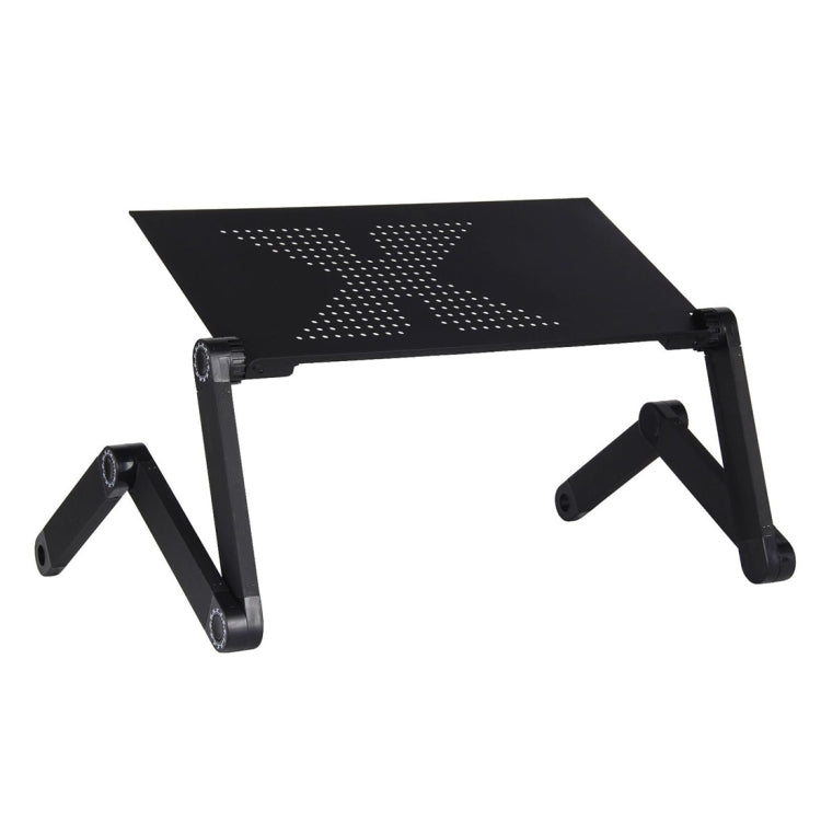 Lengthen Portable 360 Degree Adjustable Foldable Aluminium Alloy Desk Stand for Laptop / Notebook, without CPU Fans & Mouse Pad(Black) - Laptop Stand by PMC Jewellery | Online Shopping South Africa | PMC Jewellery | Buy Now Pay Later Mobicred