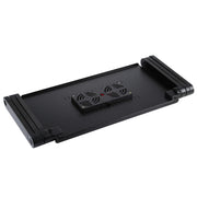 Portable 360 Degree Adjustable Foldable Aluminium Alloy Desk Stand with Double CPU Fans & Mouse Pad for Laptop / Notebook, Desk Size: 480mm x 260mm (Red)