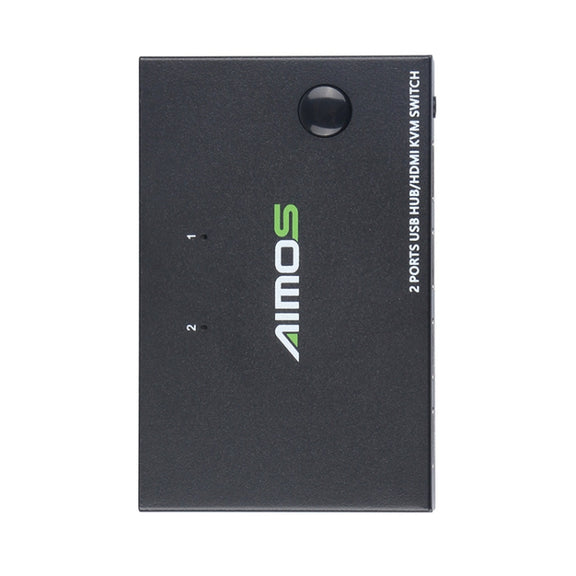 AIMOS AM-KVM201CC 2 Ports USB HUB HDMI KVM Switch without Extension Cable