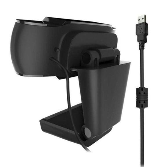 HXSJ A870 480P Pixels HD 360 Degree WebCam USB 2.0 PC Camera with Microphone for Skype Computer PC Laptop, Cable Length: 1.4m(Black)