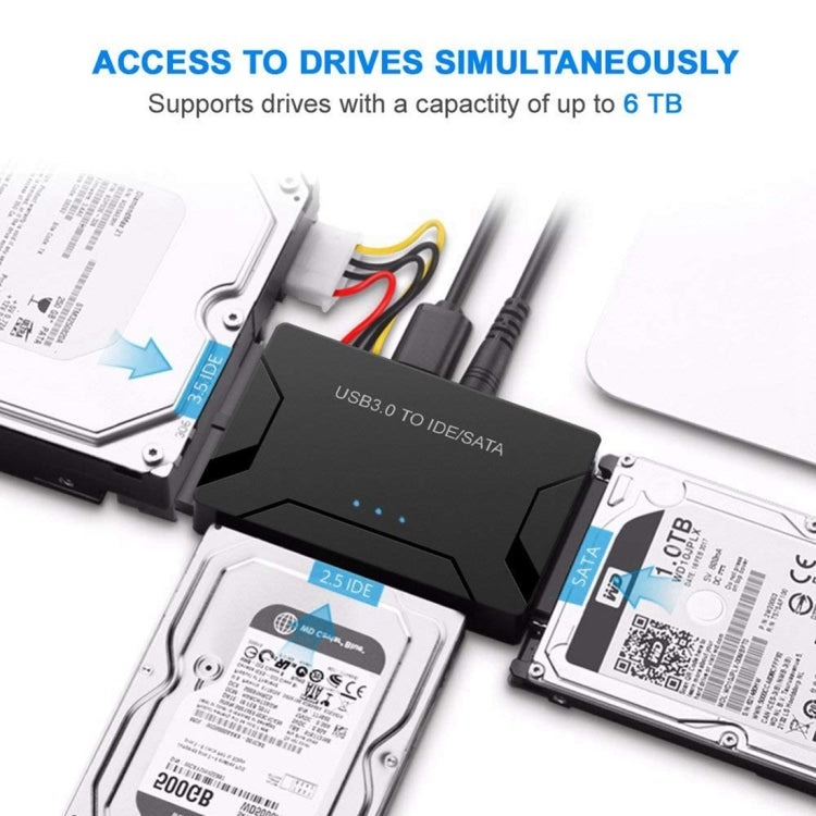 USB 3.0 to SATA / IDE Hard Disk Drive Converter Adapter Cable for 2.5 inch / 3.5 inch SATA IDE HDD, Cable Length: 1m - free shipping - PMC Jewellery - Order now!