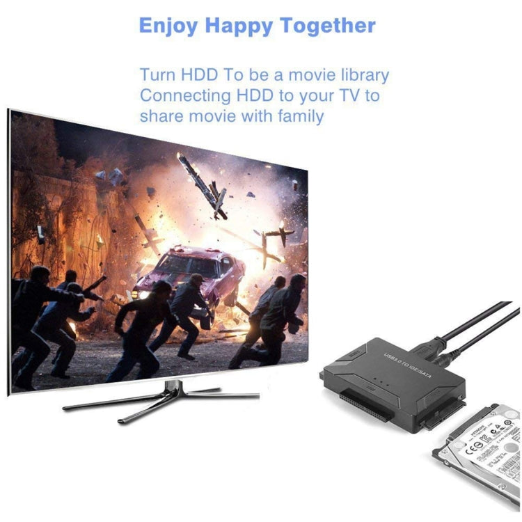USB 3.0 to SATA / IDE Hard Disk Drive Converter Adapter Cable for 2.5 inch / 3.5 inch SATA IDE HDD, Cable Length: 1m - free shipping - PMC Jewellery - Order now!