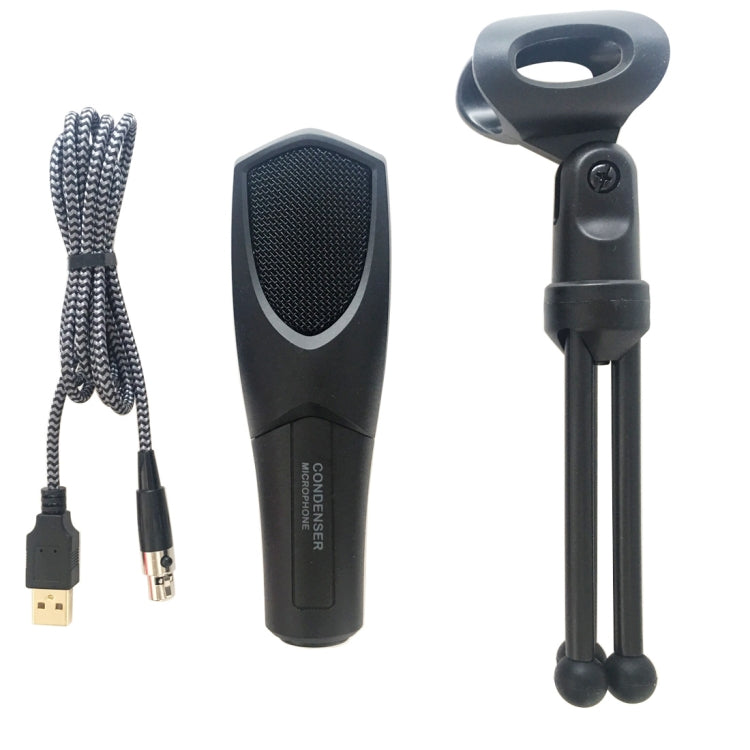 Yanmai Q3 USB 2.0 Game Studio Condenser Sound Recording Microphone with Holder, Compatible with PC and Mac for  Live Broadcast Show, KTV, etc.(Black) - free shipping - PMC TechLife - Order now!