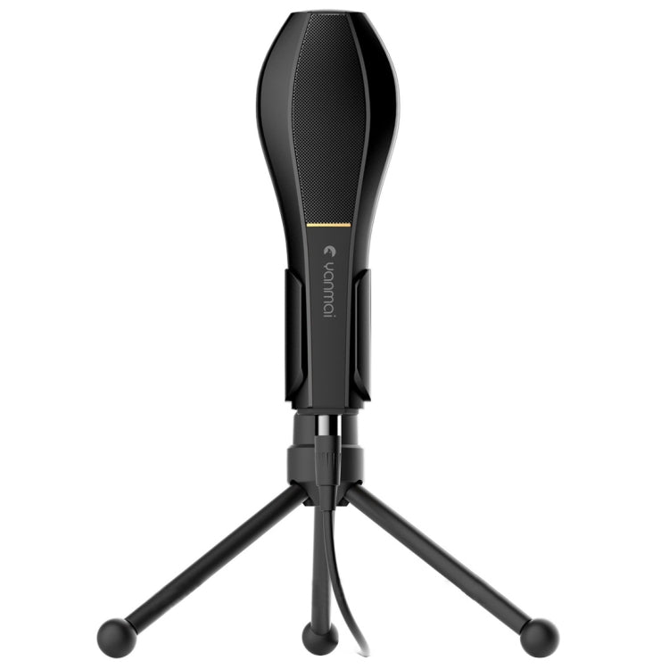 Yanmai Q5 USB 2.0 Game Studio Condenser Sound Recording Microphone with Holder, Compatible with PC and Mac for  Live Broadcast Show, KTV, etc.(Black) - Microphone by Yanmai | Online Shopping South Africa | PMC TechLife | Buy Now Pay Later Mobicred