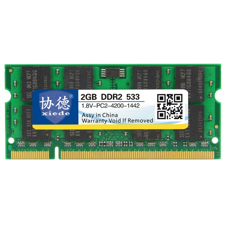 XIEDE X029 DDR2 533MHz 2GB General Full Compatibility Memory RAM Module for Laptop - free shipping - PMC Jewellery - Order now!