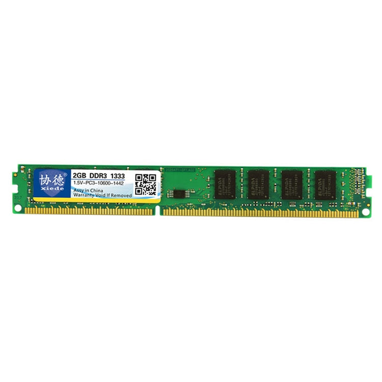 XIEDE X030 DDR3 1333MHz 2GB 1.5V General Full Compatibility Memory RAM Module for Desktop PC - RAMs by XIEDE | Online Shopping South Africa | PMC Jewellery | Buy Now Pay Later Mobicred