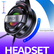 YINDIAO Q3 USB + Dual 3.5mm Wired E-sports Gaming Headset with Mic & RGB Light, Cable Length: 1.67m(White)