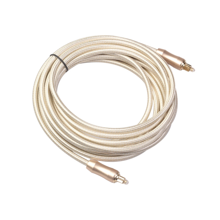 QHG02 SPDIF Toslink Gold-plated Fiber Braided Optic Audio Cable, Length: 5m - Audio Optical Cables by PMC TechLife | Online Shopping South Africa | PMC TechLife | Buy Now Pay Later Mobicred